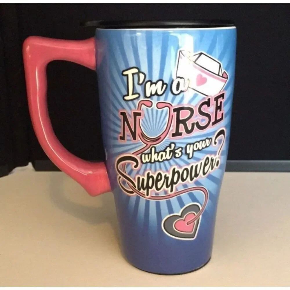 Nurse Life Travel Mug with Lid - New and Never Used